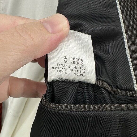 jacket blazer sport coat xylo js royce slim fit stretch wool brown 36S - Picture 1 of 9